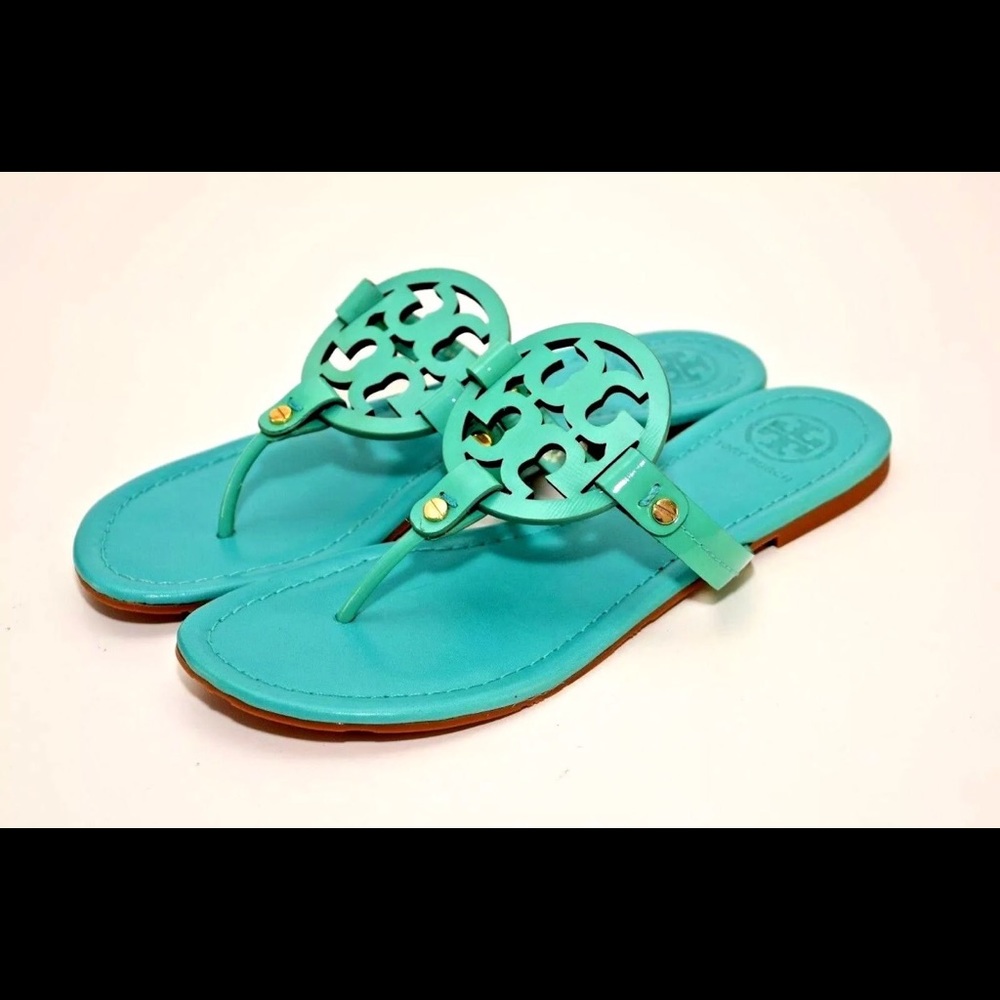 Tory Burch Miller size 9 island turquoise (new)